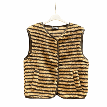 Vestje streep camel!