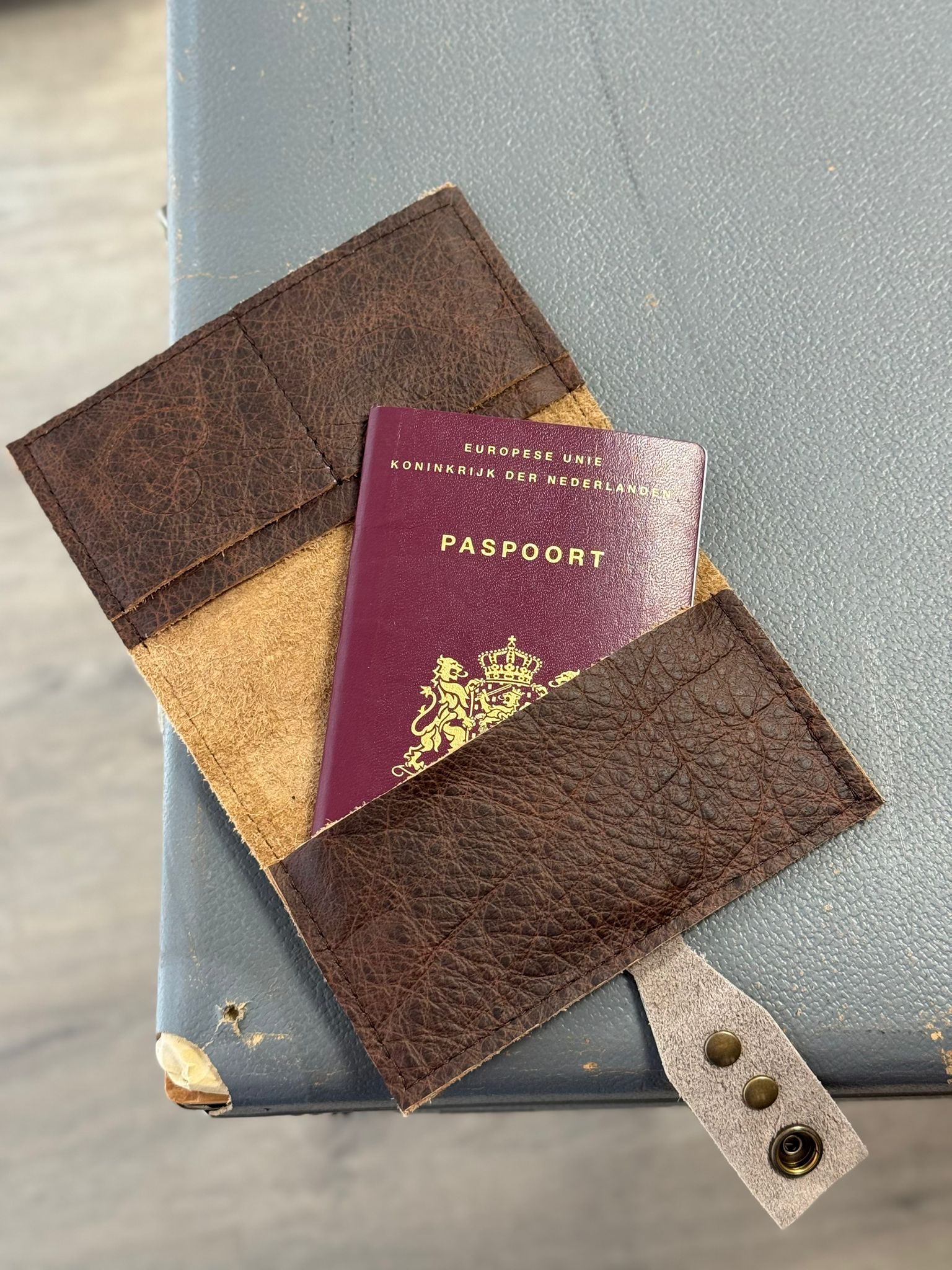 Paspoort hoesje.