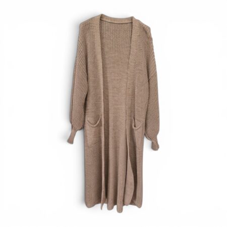 Lang vest taupe.