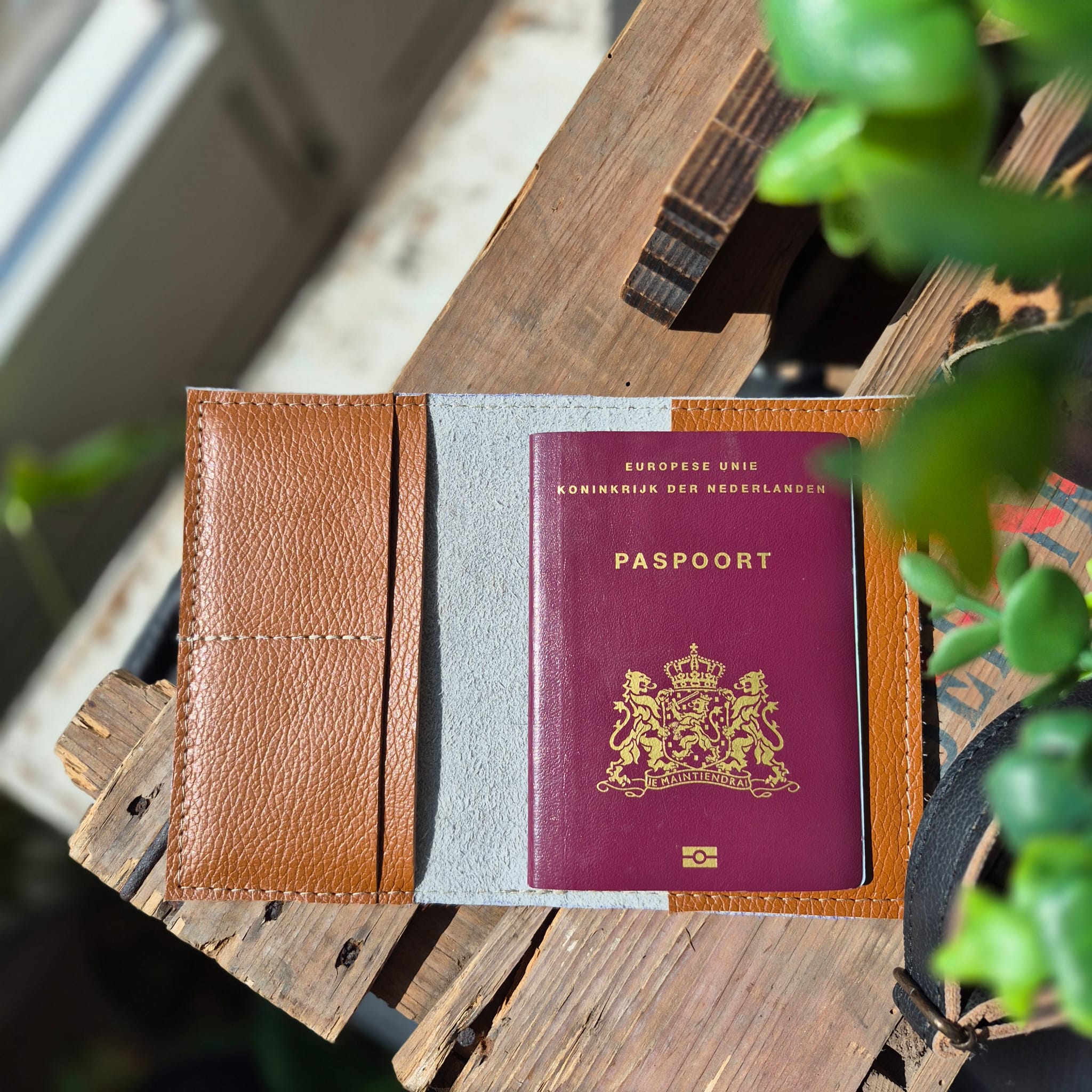Paspoort hoesje.